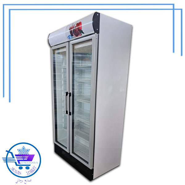 یخچال سوپرمارکت دو درب 90 سانتی