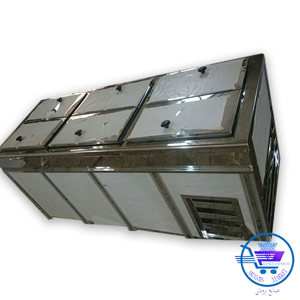 فریزر شش درب استیل
